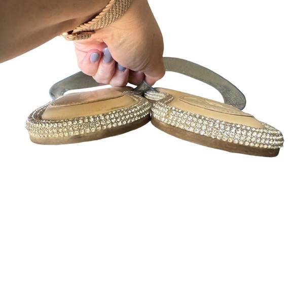 Schutz - Alcina Clear Strap Rhinestone Sandals Sz 8.5 - Picture 6 of 11